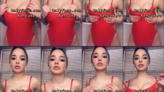 Late night car ride ends with Morgan Alexandra’s small pussy selfie