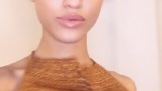 StormiMaya moans softly during sex in public library corner