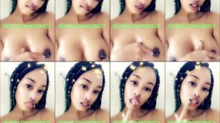 Missbnasty records a deepthroat tutorial for her subscribers