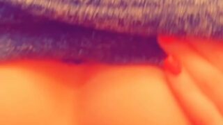 Molly Eskam licking fingers mid-anal ride