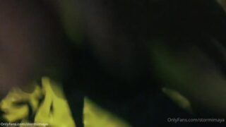 Steamy naked suck dick play with StormiMaya after a shower