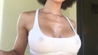 Sensual candlelight nipple play with StormiMaya for OnlyFans