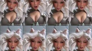 Milkimind fake caught topless in hotel hallway