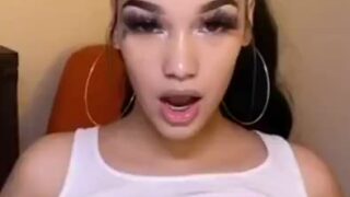 Sensual oil rub with Hot4Lexi blonde teasing her chest