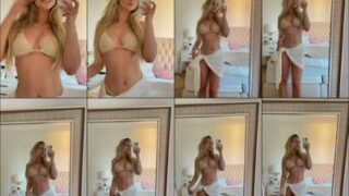 Elina Olsson juicy full lips pout bounce voluptuous breasts POV