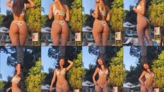 Yaelaris black lingerie oil rub for cam show