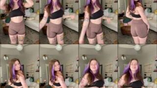 Eliana Rose massive cleavage thick oil streams slow drip