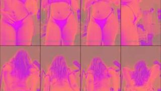 Huge tits EmiraFoods pressed together on cam