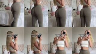 Elina Olsson Cum on Shaved Pussy Kitchen Fridge Naked Flash