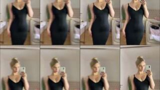 Tiny Perky Nipples Elina Olsson See Through Bra Flash