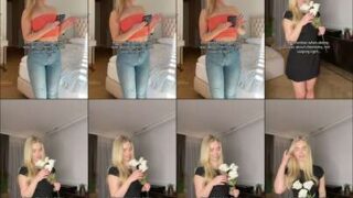 Elina Olsson’s juicy thighs squeeze & bounce tight shorts rip