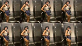 Yaelaris Perfect Flat Abs Mirror Selfie Full Reveal