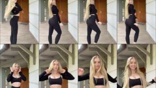 Thick thighs clapping Elina Olsson twerk morning bedroom flash