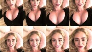 Elina Olsson plump full lips kissing camera slow sensual tease