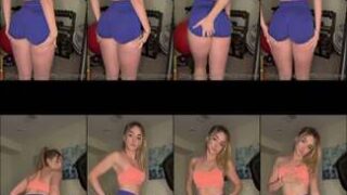 Lucien Lorraine naked pussy selfie in morning sunlight on white sheets