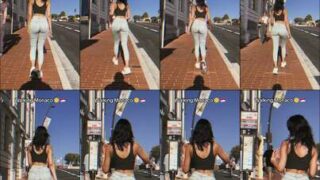 Artistic silhouette Yaelaris black lingerie at sunrise