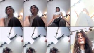 Artistic mirror selfie Yaelaris pussy cum dripping for cam
