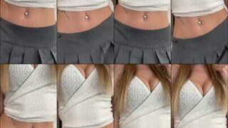 MilaKleinx Public Train Quickie Under Skirt