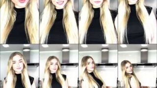 Perfect hourglass figure Elina Olsson twerk tight dress kitchen POV