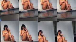 Wild party Yaelaris tits out in living room