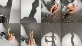 Selti thick curvy hips grind shaved pussy glistening tease flash