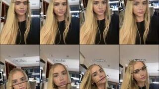 Elina Olsson thick thighs spreading balcony risky thong flash