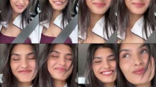 Sunlit garden Yaelaris topless oil tits among flowers