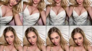 Elina Olsson Cum on Tits Nipple Rub Creamy Finish Night Cam