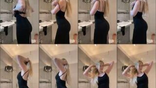 Elina Olsson thick thighs jiggle risky balcony slow motion