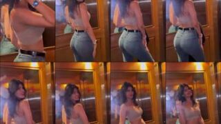 Yaelaris Fat Ass Jiggle in Yoga Pants Public Flash